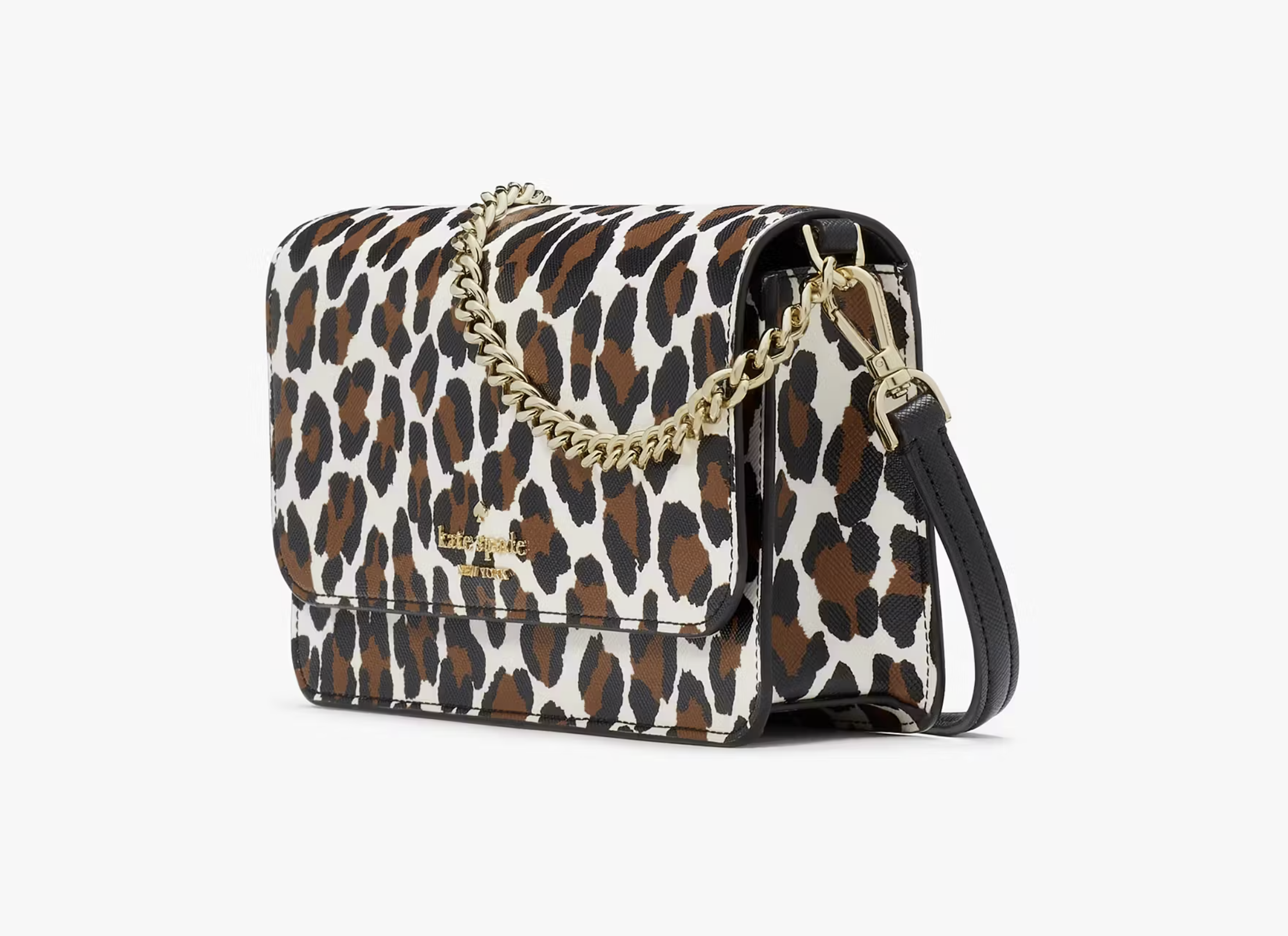 Kate Spade New York Women's Madison Saffiano Leather Small Flip CrossBody Bag