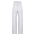 thumbnail image 6 of ABATAB Palazzo Pants for Women Drawstring Lightweight Pants Summer Loose Fit Casual Cotton Linen each Trousers, 6 of 6