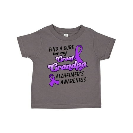

Inktastic Alzheimer s Awareness Find a Cure for my Great Grandpa Gift Toddler Boy or Toddler Girl T-Shirt