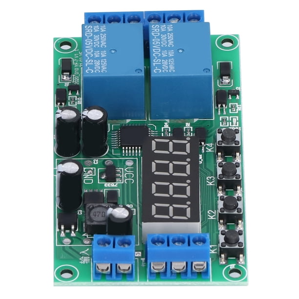 Relé De 2 Canales, Expansión De Módulo De Retardo De 7-30 V CC Para AVR Para Raspberry Pi Para PIC ANGGREK Otros