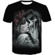 thumbnail image 1 of "Playera Manga Larga Hombre Bebida Camiseta Cerveza Hombre Calavera Camiseta Hombres/Mujeres Camisas Góticas De Talla Grande 3D Estampado Negro Camisetas Verano Manga Corta Para Hombre Tops,D-954,Xs" Xishao ropa, 1 of 1