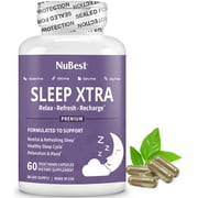 Sleep Xtra by NuBest, Supports Restful Sleep and Relaxation, Non-Habit-Forming, 60 Vegan Capsules