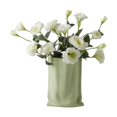 thumbnail image 1 of Bolsa de papel plisada perfecl Florero Soporte para maceta Verde con flores, 1 of 8