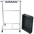 thumbnail image 6 of Broom and Mop Holder Garden Tool Organizer Mobile Cleaning Trolley Mop Rack Floor Standing Cleaning Tool Cart Storage for Garden Garage Schools Hospitals Factories Hotels, 6 of 9