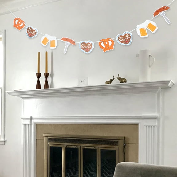 TITINICE Oktoberfest Decor Hanging Banner Party Decoration Assorted Color for Indoor Outdoor Use