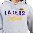 thumbnail image 3 of Women's G-III 4Her by Carl Banks Heather Gray Los Angeles Lakers Graphics Fleece Pullover Hoodie, 3 of 3