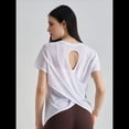 thumbnail image 4 of Camiseta Deportiva Ultraligera Transparente de Secado Rápido con Espalda Abierta para Mujer, Ideal para Yoga, Running y Otras Actividades. XL, 4 of 8