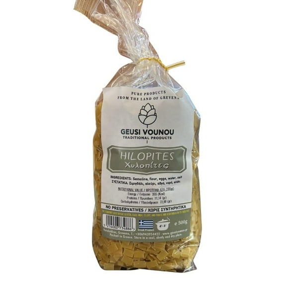 Geusi Vounou Hilopites Pasta imported from Greece, 500 g