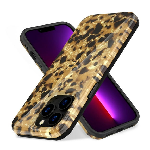 For Apple iPhone 14 Pro Max (6.7") Pattern Stylish Fashion Design Hybrid Rubber TPU Hard PC Shockproof Slim Cover ,Xpm Phone Case [ Animal Skin ]