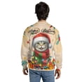 thumbnail image 5 of Merry Christmas Santa American Shorthair Scarf Twinkling Lights Xmas Holiday All Over Print 3D Sweatshirt Unisex Merch Cat Lover Kitten Owner Gifts - 00022, 5 of 6