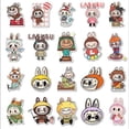 thumbnail image 4 of 80 stickers de Labubu de Pop Mart Decal para decorar portátiles, puertas de garaje, refrigeradores, guitarras, autos, álbumes de recortes, skateboards, maletas, motos y tablas de snowboard, 4 of 7