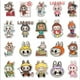 thumbnail image 4 of 80 stickers de Labubu de Pop Mart Decal para decorar portátiles, puertas de garaje, refrigeradores, guitarras, autos, álbumes de recortes, skateboards, maletas, motos y tablas de snowboard, 4 of 7
