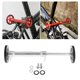thumbnail image 3 of Bicicleta plegable Ruedas es, ruedas de transporte de bicicleta plegadas Rodillo de extensión Rack trasero de carga Varilla plateado Soledad Ruedas fáciles de bicicleta, 3 of 10