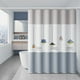 thumbnail image 1 of Cortina de Ducha Impermeable para Baño | Tela de Poliéster Blanca de 180 X 180 Cm | Incluye 14 Ganchos, 1 of 6