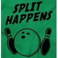 thumbnail image 2 of Split Happens Bowling League Nerd Unisex Plus Fleece Graphic Sweatshirt Brisco Brands 2X, 2 of 5