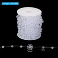 thumbnail image 2 of Cadenas de Perlas de Imitación de 8mm/3mm, 30m Cadena de Perlas para Manualidades de Boda, Transparente, 2 of 6