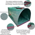 thumbnail image 3 of 71 Gallon Garden Leaf Collection Bag, Semi-Circular Dustpan Compatible Heavy Duty Yard Waste Sack, Large Capacity Lawn Cleanup Garbage Can Liner, 3 of 7