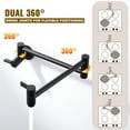 thumbnail image 5 of Brass Wall Mounted Pot Filler Faucet with Double Joint Swing Arms, Commercial Kitchen Pot Faucet in Matte Black, 5 of 7