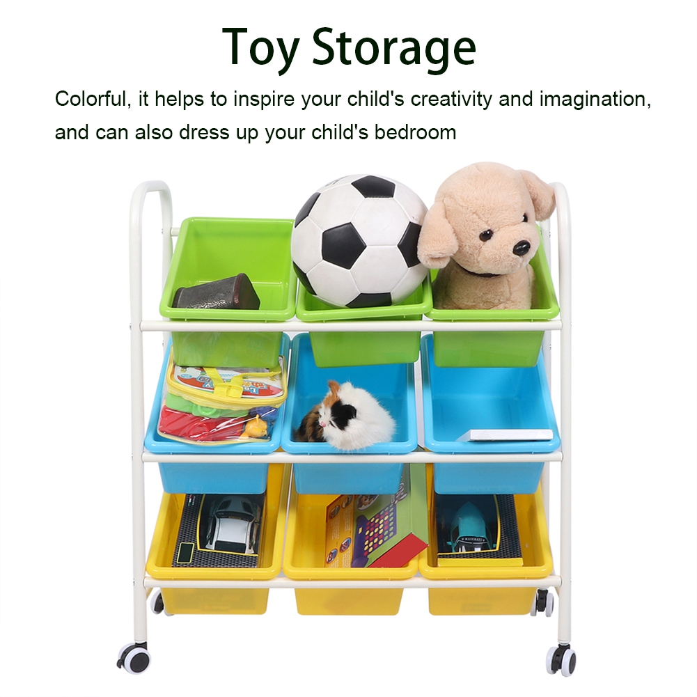 OTVIAP Toy Organizer Shelf,Household Children Toy Storage Rack 3Layer