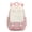 Pink, variant on 18.5in Cute Cat Ear Color Block Student Backpack with Padded Laptop Compartment,Large Capacity Water Resistant Nylon Bookbag,Multi Pocket Daypack for School Sports Travel,Ideal Back to School Gift