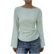 thumbnail image 2 of Xuyuer Long Sleeve Shirts for Women Business Casual Round Neck Tops Fall Fashion Clothes Workout Plus Size Teacher Winter Outfits 2025, 2 of 5
