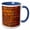 Blue/White, variant on 3drose, Brick Wall Pattern, 15oz Mug