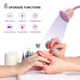 thumbnail image 4 of LED Nail Lamp 360degree Rotatable Gooseneck Nail Curing Light Hand-free Nail Polish Dryer Machine Mini Lotus USB Rechargeable Fast Dry Cure Lamp for Nail Gel DIY Home Use, 4 of 8