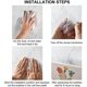 thumbnail image 2 of 10 Pcs Crochets Adhsifs Photo, Crochets Photo Adhsifs Non Marquants, Crochets Ongles Transparents, Horloge De Peinture Photo Tanche, 2 of 5