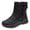 Black, variant on Women's Winter Outdoor Waterproof Snow Boots Comfortable Warm Lined Non-Slip Side Zipper Short Ankle Booties