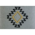 thumbnail image 7 of LR Home Ox Bay Hand-Woven Gray/Yellow Geometric Cotton Blend Pillow Cover, 7 of 7