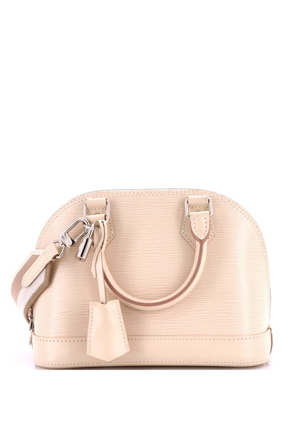 Pre-Owned Alma Handbag Epi Leather with Logo Jacquard Strap BB By Rebag