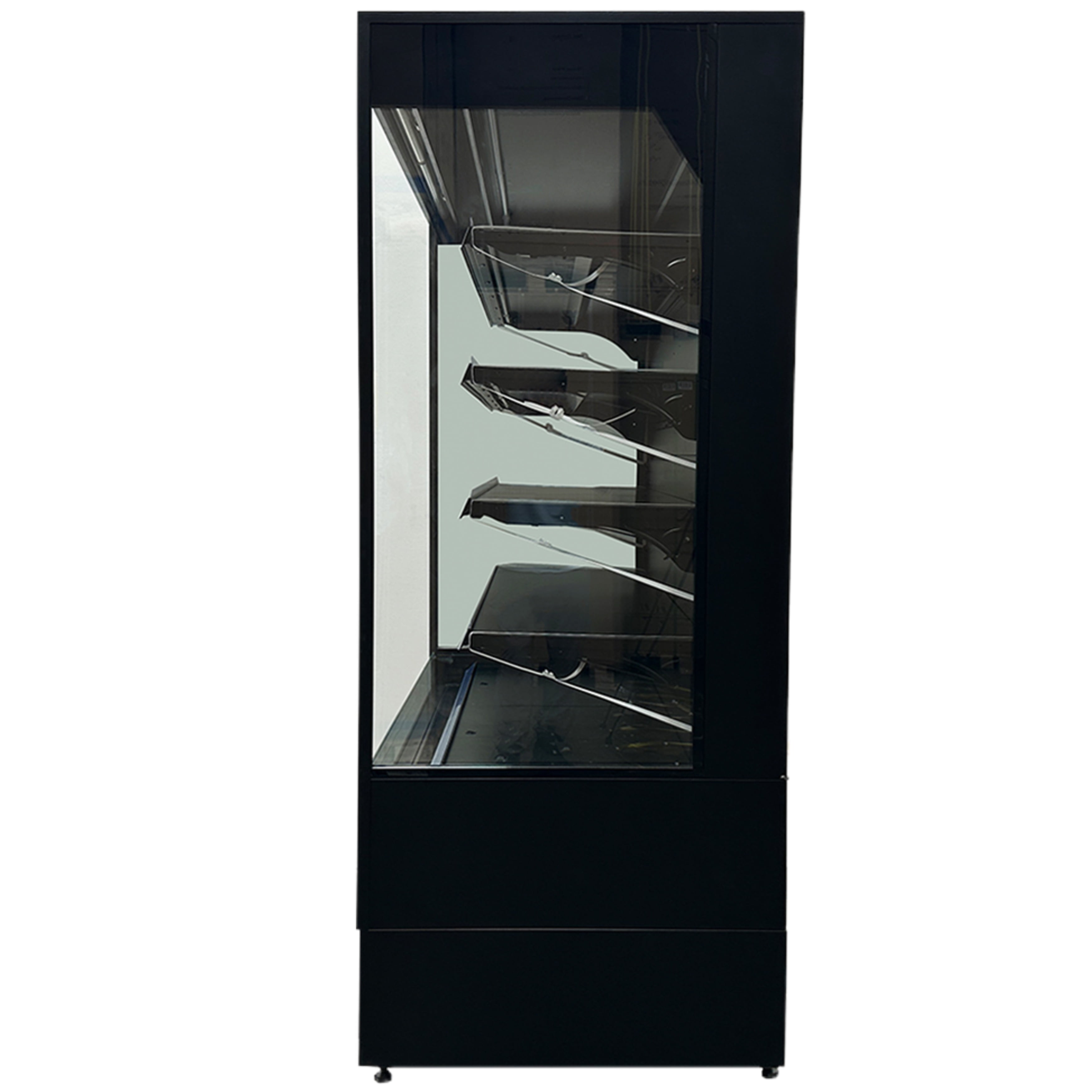 60 in. W 83 Cu. Ft. Commercial Air Curtain Open Case Cooler Merchandiser Refrigerator in Black, NSF Certified