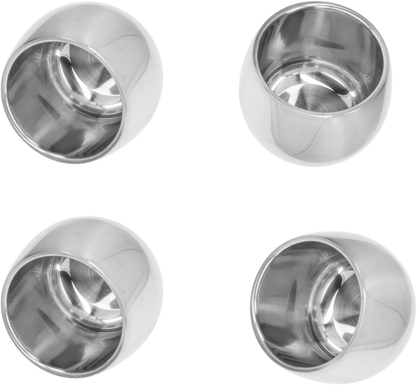 Stainless Steel Insulated Coffee Mugs, 4 Pack 150ml Double Layer, For Espresso Tea, Outdoor Camping Travel