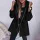 thumbnail image 1 of Chaquetas y abrigos casuales con capucha de manga larga para mujer, cárdigan con botones y solapa de color liso, chaqueta de manga larga, abrigo para mujer, 1 of 7