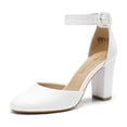 thumbnail image 1 of Zapatos DREAM PAIRS Angela blancos de PU con tacón alto de 8.5 cm, 1 of 7