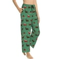 thumbnail image 2 of Naloa Christmas Dachshund Print Women’s Ultra-Soft Comfy Pajama Lounge Pants with Pockets & Drawstring, 2 of 8