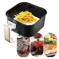 thumbnail image 5 of 100pcs 6.5/7/7.5/8/8.5/9/10 Inch Bamboo Steamer Paper Liner Perforated Fryer Liners Non-stick, 5 of 5