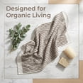 thumbnail image 6 of REGALWOVEN 100% Cotton Striped Hand Towels, Soft Absorbent Quick Drying Towel Sets for Home, Hotel, 14" x 32" Khaki 2, 6 of 7