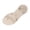 Beige, variant on Women's Strappy Flat Sandals Dressy Open Toe Ankle Strap Summer Beach Thong Slides Vacation Shoes Beige