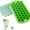Green, variant on Ice Cube Trays for Freezer with Lid-74 Grid Silicone for Small Ice Cube Molds, Easy-Release Reusable in Organizer Bins or Ice Bucket for Cocktail bar or Iced Coffee Cup，2PCS