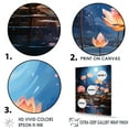 thumbnail image 3 of Designart "Blooming Lotus Among Lily Pads II" Lotus Floater Framed Canvas Prints, 3 of 5