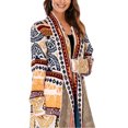 thumbnail image 3 of Guardurnaity Suéter de estilo bohemio a la moda para mujer, abrigo de otoño, cárdigan holgado de manga larga tejido para fiesta de trabajo diaria Abrigos y chamarras Guardurnaity AP015540-01, 3 of 6