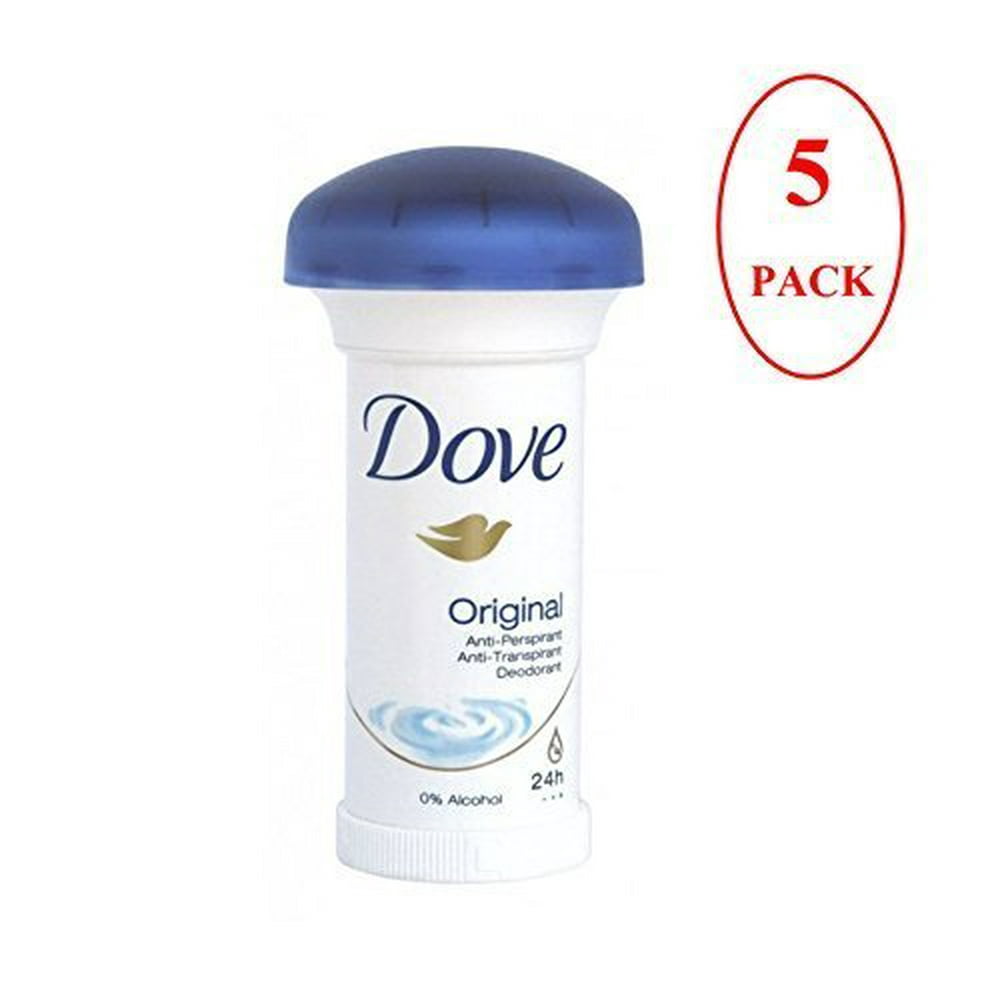 Dove Cream Original Rollon Deo Deodorant 1.7 Oz./50 Ml Pack of 5