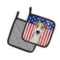 thumbnail image 2 of Carolines Treasures BB2177PTHD Flag and Wire Haired Fox Terrier Pair of Pot Holders , 7.5HX7.5W, multicolor, 2 of 3