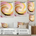 thumbnail image 4 of Designart Pink Watercolor Circular Abstract II Canvas Wall Art, 4 of 5