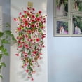 thumbnail image 4 of Lifelike Floral Decor, Faux Flower Wall Hanging, Versatile for Outdoor Gardens and Photography Backdrops, Ideal for Event Styling and Home Decoration, 4 of 5