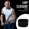 thumbnail image 2 of 10 Pcs Black Armbands Football, Elastic Black Armbands Mourning Band, Loop Closure Sports Exercise Armbands, Black Arm Bands For Football, Running, Re, 2 of 4
