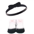 thumbnail image 5 of Hudson Baby Girl Headband and Socks Giftset, Silver Ballet, One Size, 5 of 7