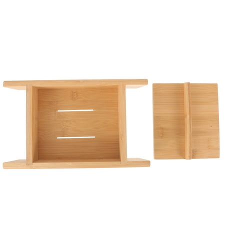

FESTFENDS Tofu Press Mould Khaki Wood 1 Set 10.6X6.3X2.6In
