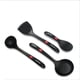 thumbnail image 1 of Cuchara Utensilio de Cocina Negro Resistente Sin BPA Ingenio Cuchara Utensilio de Cocina Negro Resistente Sin BPA con Inserto de Silicona 4PCS ER, 1 of 5